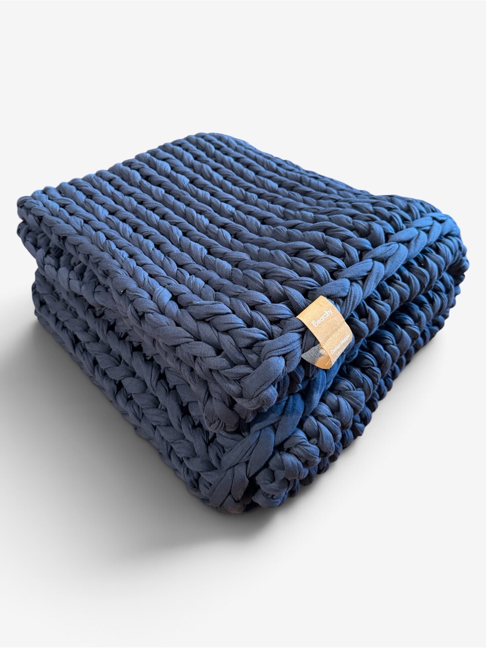 NWT Bearaby Cotton Napper Weighted Blanket Midnight Blue 10 lb 40x64